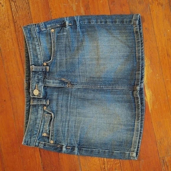 Gap Factory Denim Skirt Sz 1 - Picture 1 of 7